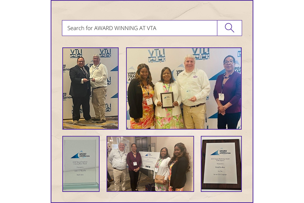RideFinders Receives Two Awards at the Virginia Transit Association’s Awards Luncheon