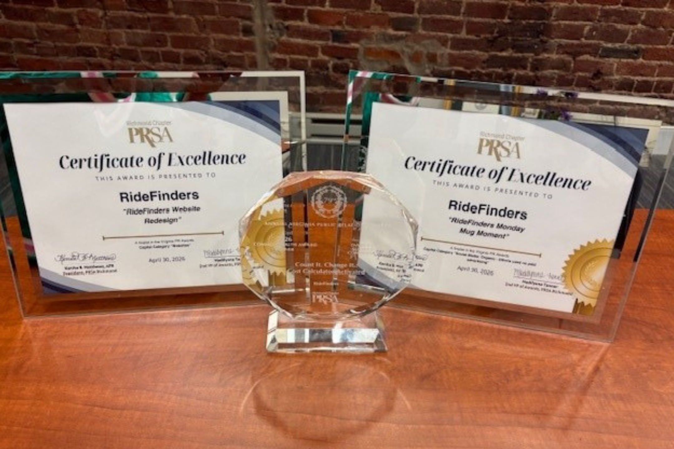 RideFinders Earns Honors at 79th Annual Virginia PR Awards